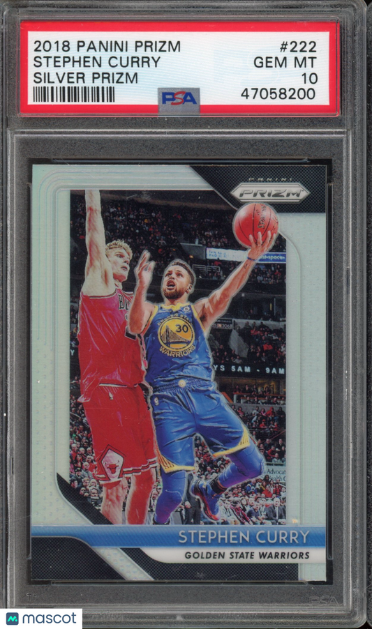 2018 Prizm Stephen Curry Silver Prizm PSA 10