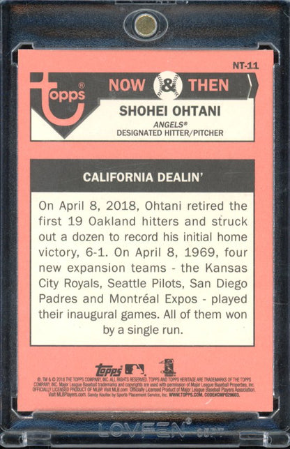 2018 Heritage Shohei Ohtani Now & Then Rookie