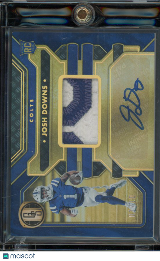 2023 Gold Standard Josh Downs Rookie Patch Auto /10