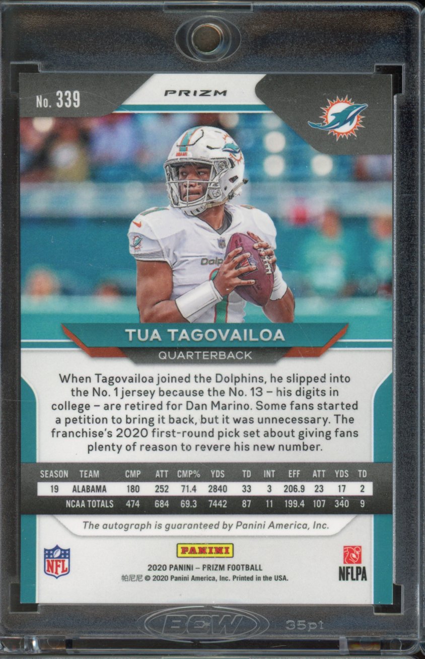 2020 Prizm Tua Tagovailoa Disco Rookie Auto