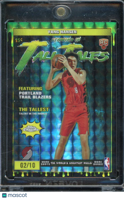 2025-26 Topps Chrome Yang Hansen Tall Tales Black Rookie /10