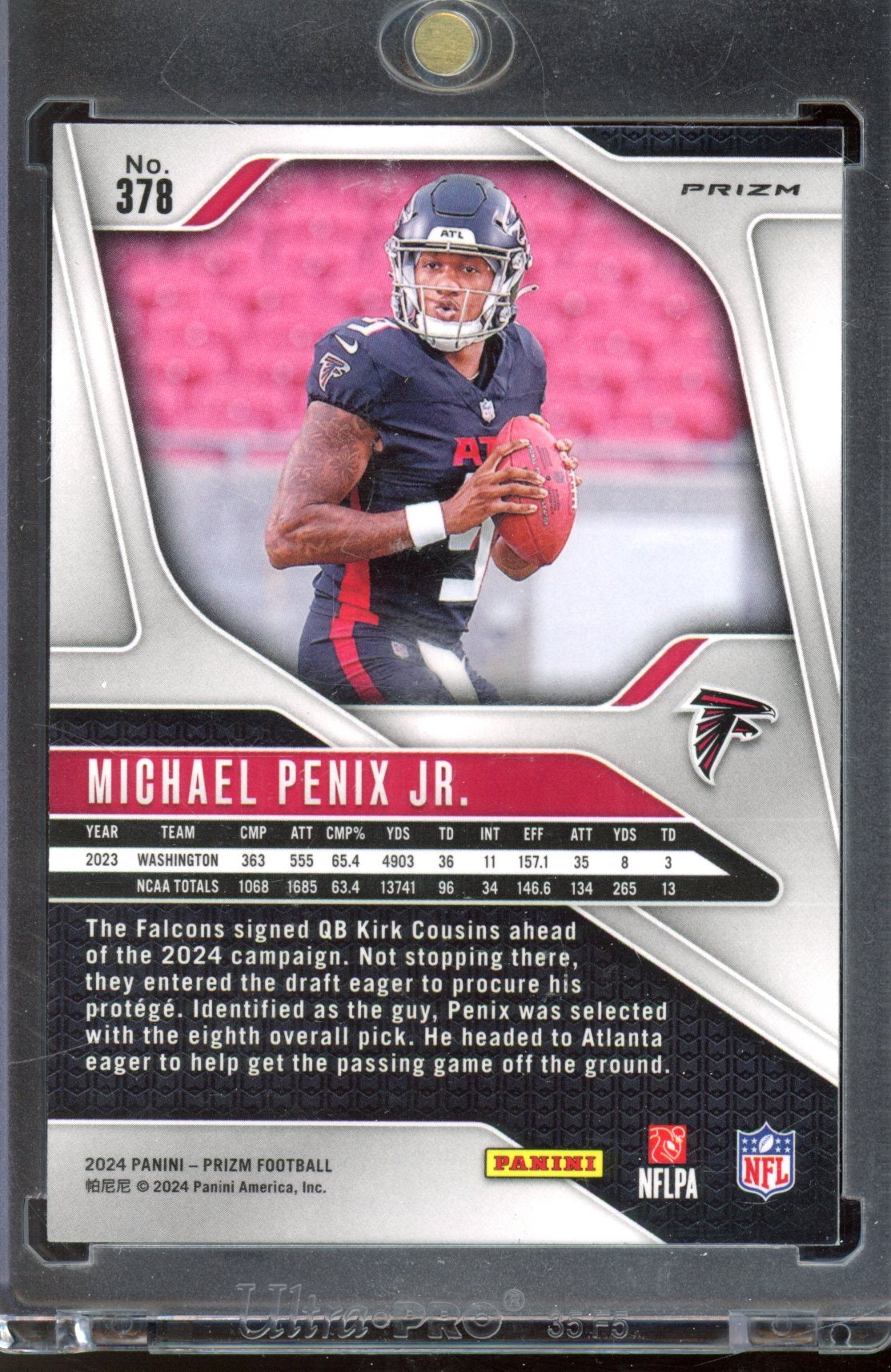 2024 Prizm Michael Penix Jr. Checkerboard RC
