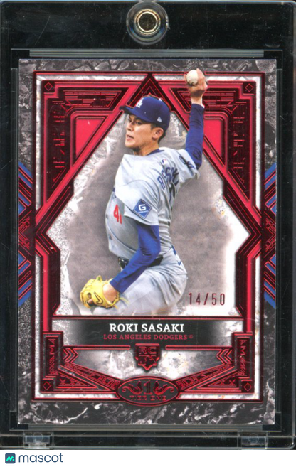 2025 Tier One Roki Sasaki Red Rookie /50