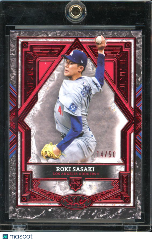 2025 Tier One Roki Sasaki Red Rookie /50