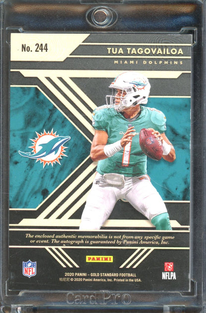 2020 Gold Standard Tua Tagovailoa Rookie Patch Auto 22/22