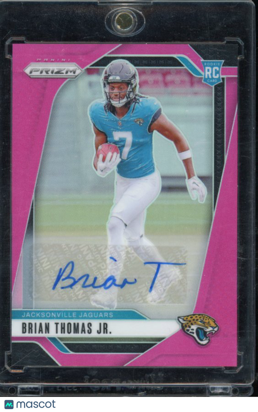 2024 Prizm Brian Thomas Jr Pink Rookie Auto