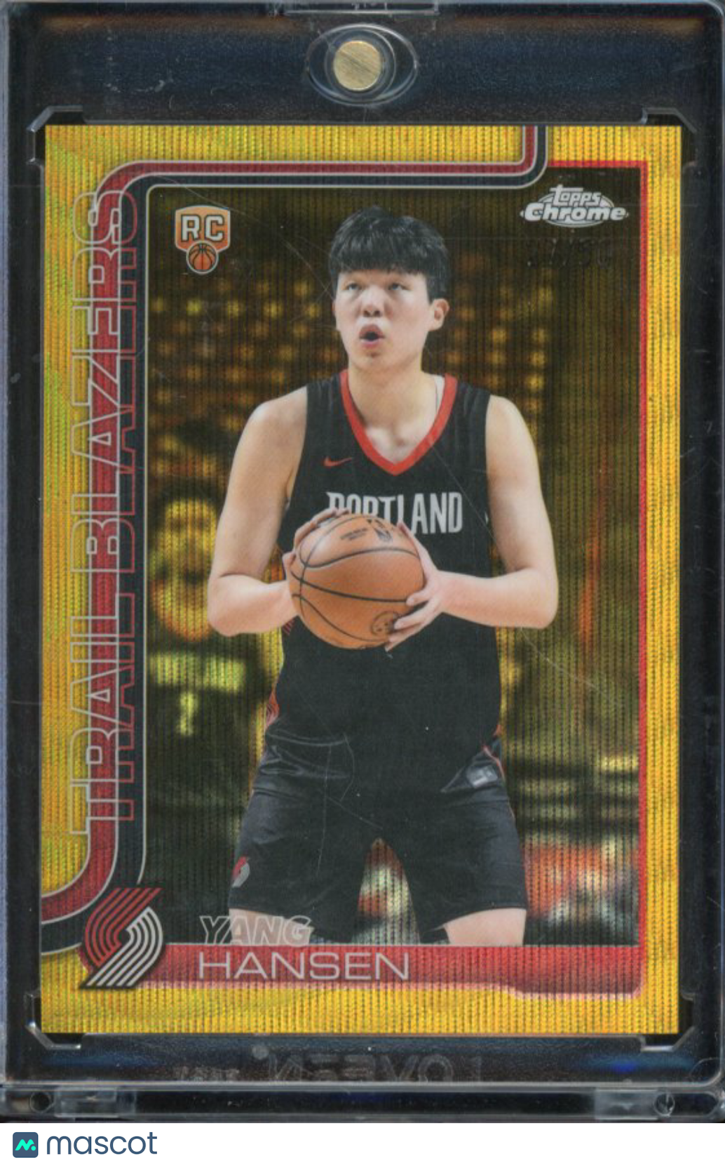 2025-26 Topps Chrome Yang Hansen Gold Wave Rookie /50