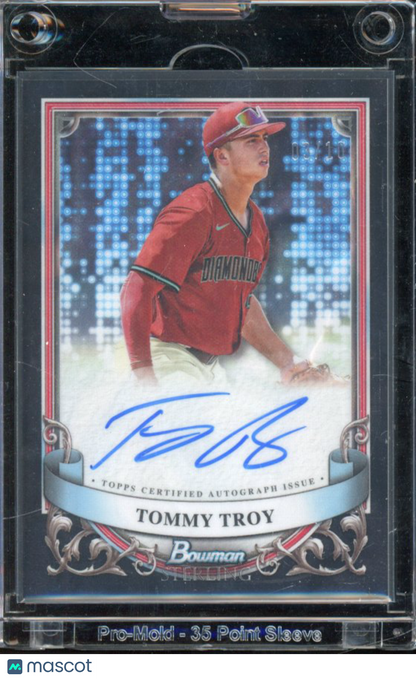 2024 Bowman Sterling Tommy Troy Black Auto /10