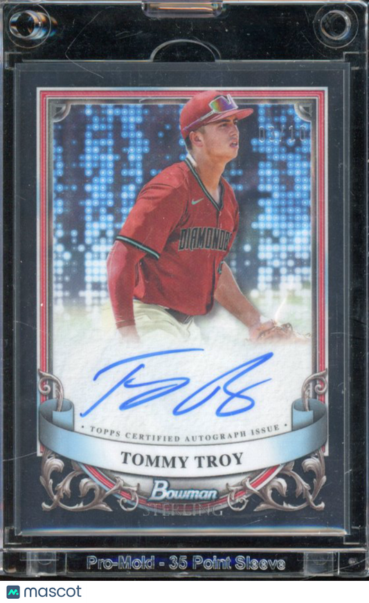 2024 Bowman Sterling Tommy Troy Black Auto /10