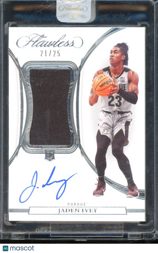 2022-23 Flawless Jaden Ivey Rookie Patch Auto /25