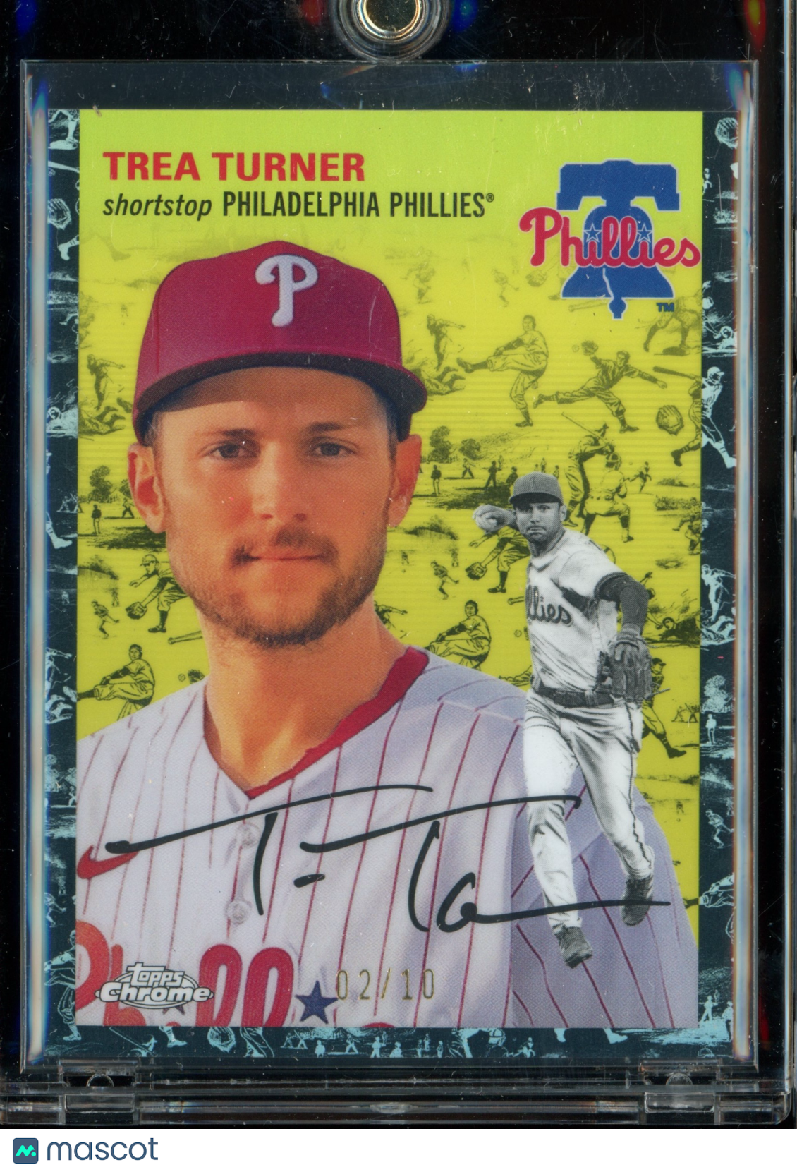 2023 Topps Chrome Platinum Anniversary Trea Turner Black Refractor /10