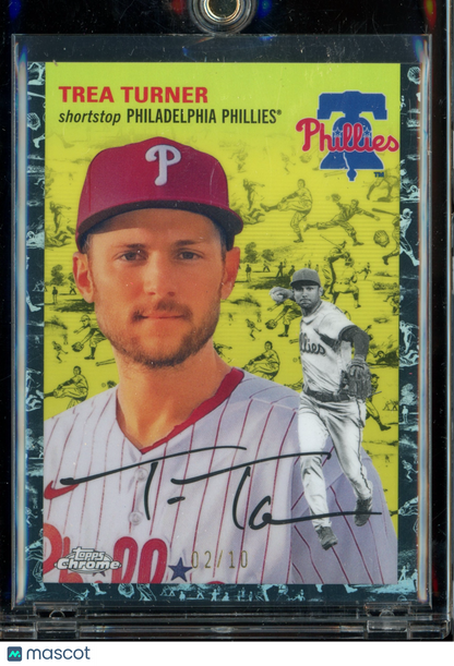 2023 Topps Chrome Platinum Anniversary Trea Turner Black Refractor /10