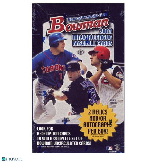 2003 Bowman Baseball Hobby Box
