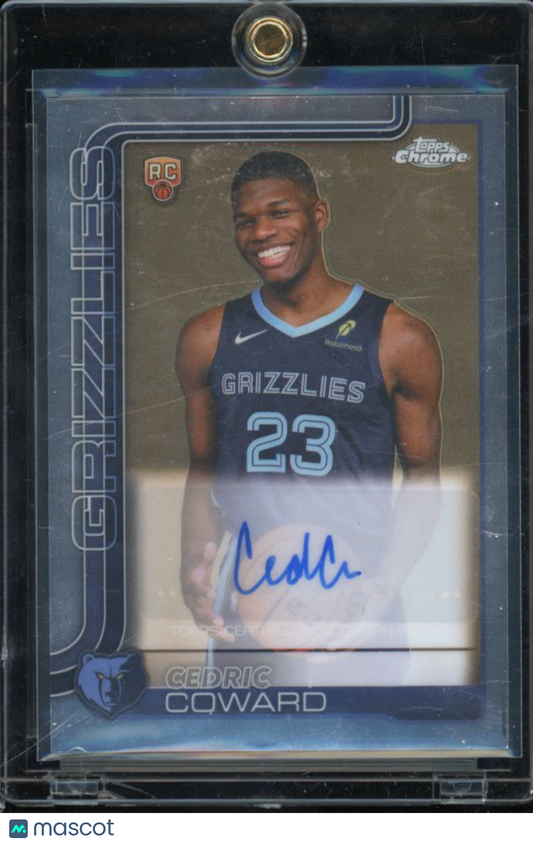 2025-26 Topps Chrome Cedric Coward Rookie Auto
