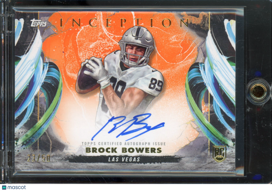 2024 Topps Inception Brock Bowers Auto 23/50 RC