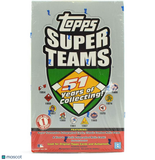 2002 Topps Super Teams Baseball Hobby Box