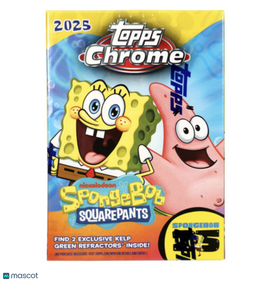 2025 Topps Chrome Spongebob Squarepants 25th Anniv Blaster Box