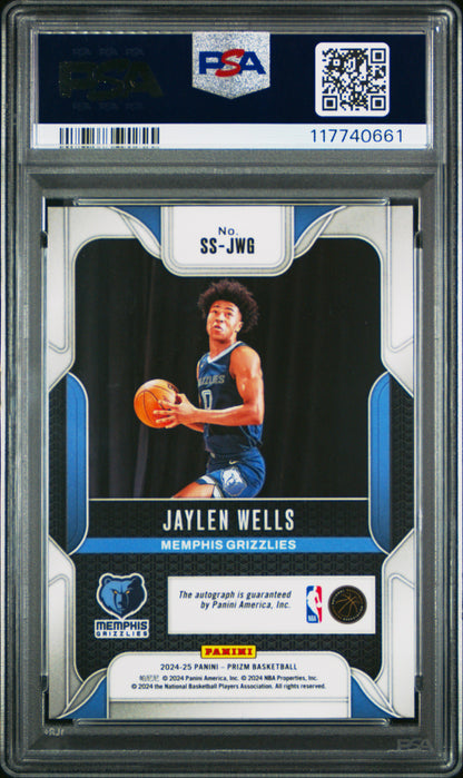 2024 Prizm Jaylen Wells SS Rookie Auto PSA 10