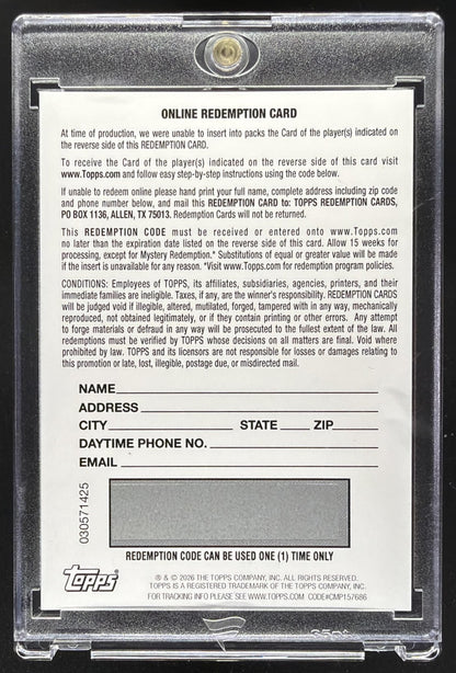 2025-26 Bowman Dylan Harper #BCA-DH Chrome Auto RC