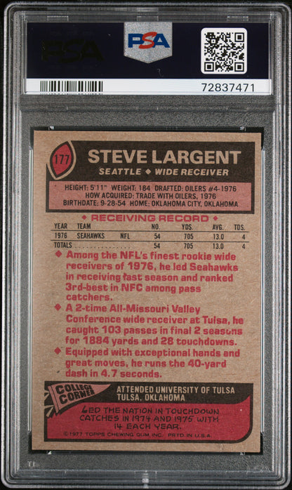 1977 Topps Steve Largent PSA 7 RC
