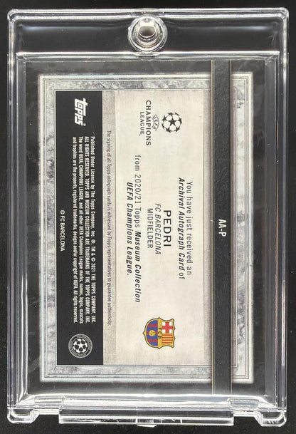 2021 Topps FC Barcelona Team Set Pedri #AU-P Auto 151/250