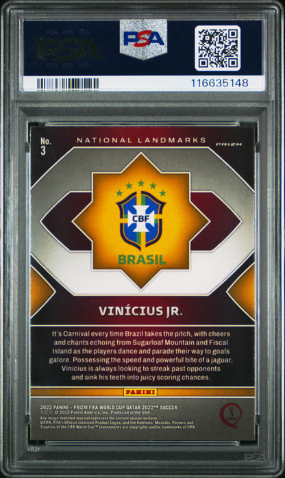 2022 Prizm Vinicius Jr. National Landmarks PSA 9