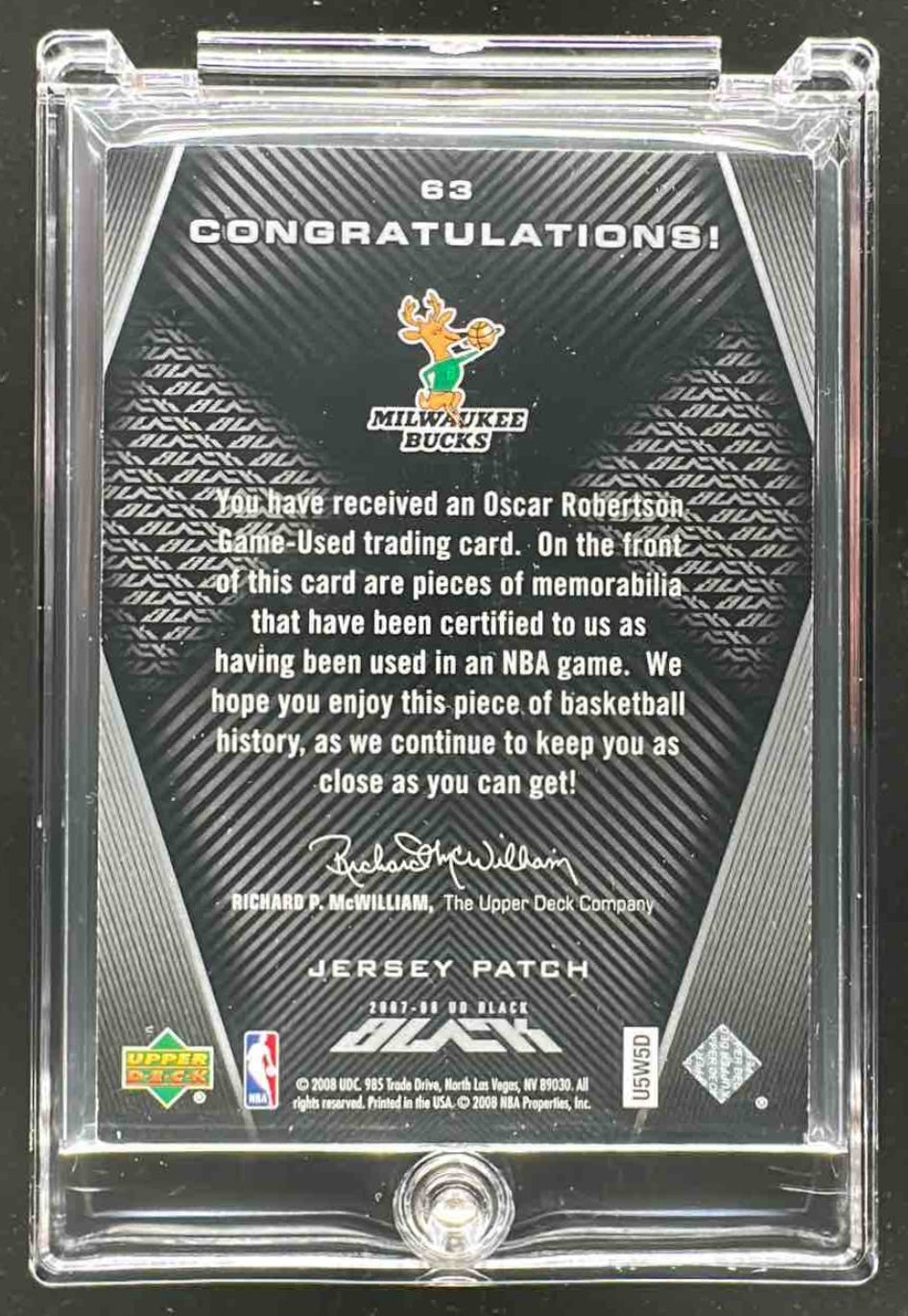 2007 Upper Deck Black Oscar Robertson Patch /25
