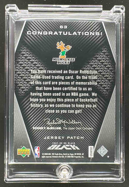 2007 Upper Deck Black Oscar Robertson Patch /25