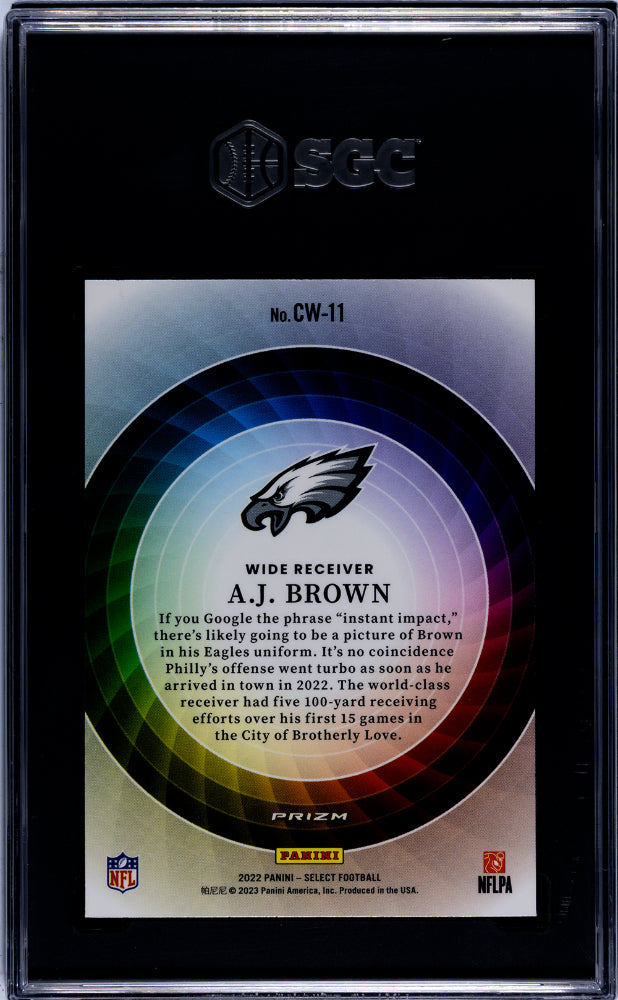 2022 Select A.J. Brown Color Wheel SGC 9.5