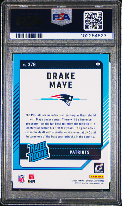2024 Donruss Drake Maye PSA 10 RC
