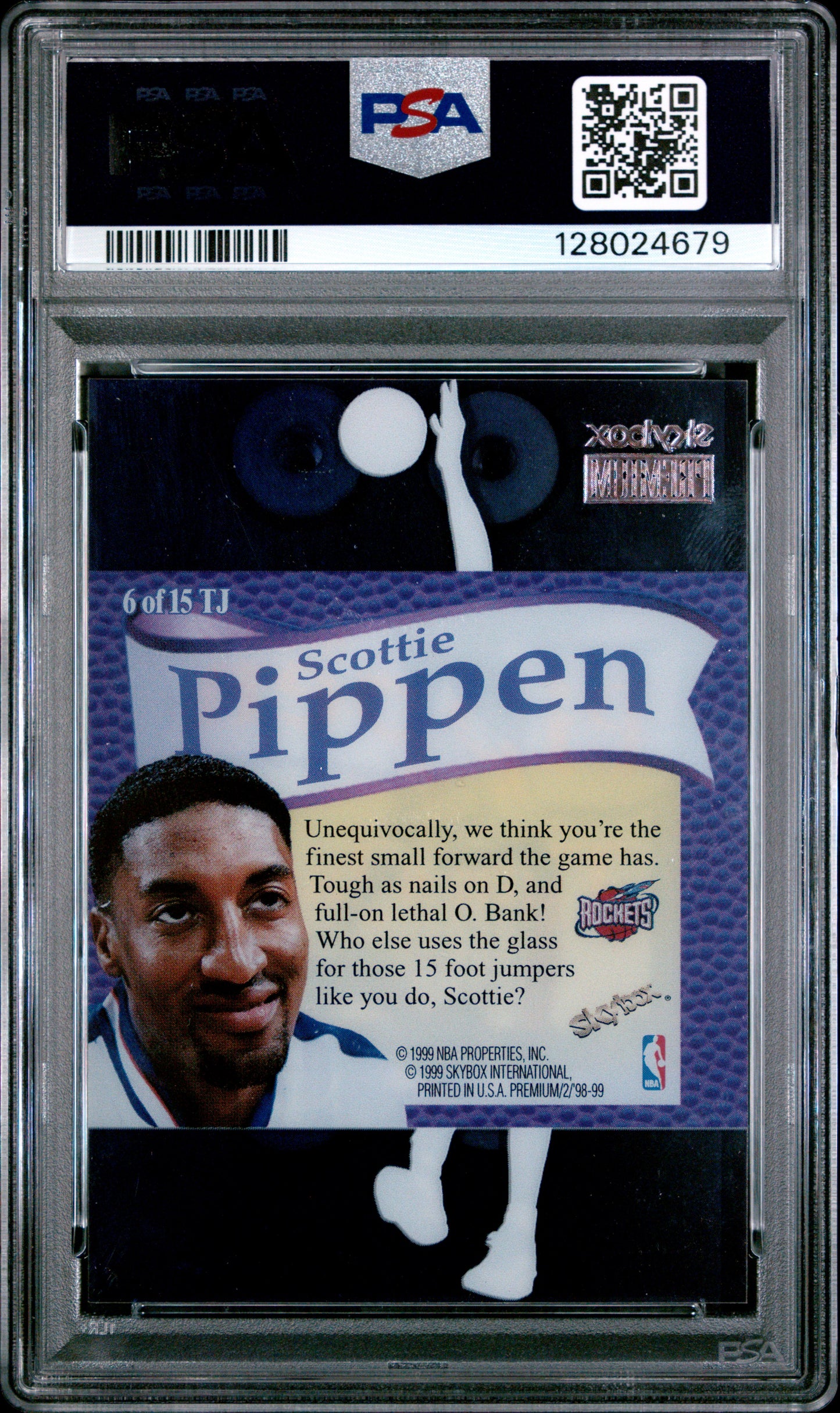1998-99 Skybox Scottie Pippen That's Jam PSA 8