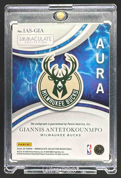2024 Panini Immaculate Giannis Antetokounmpo #4 Aura Signatures /10 Auto
