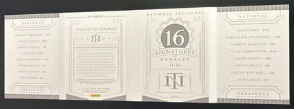 2021 National Treasures 16 Auto Booklet Torkelson Armstrong Soderstrom Wells /15