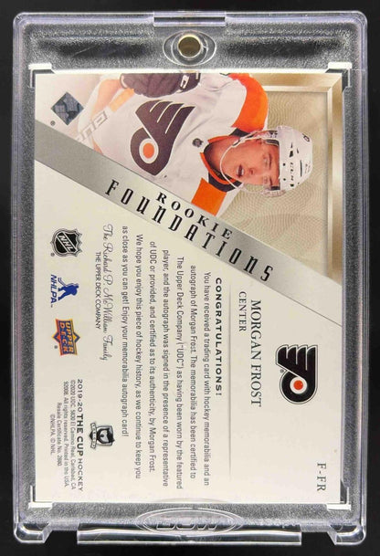 2019 Upper Deck The Cup Morgan Frost #F-FR Rookie Foundations RPA 14/15 RC