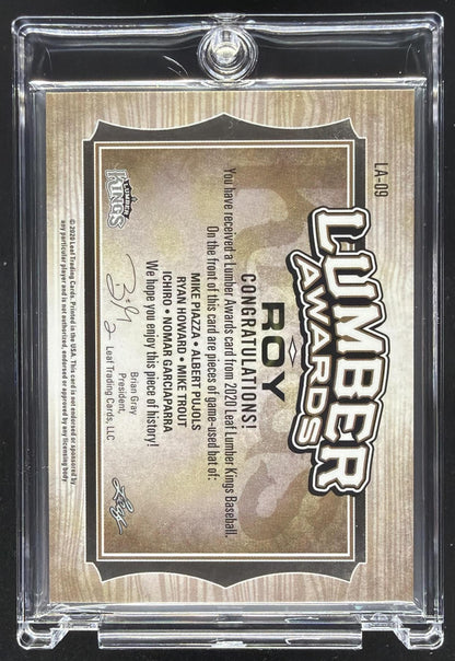 2020 Leaf Trout Ichiro Pujols Piazza Howard Lumber Bat /12