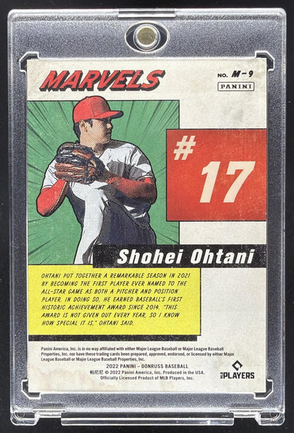 2022 Panini Donruss Shohei Ohtani #M-9 Marvels Rapture