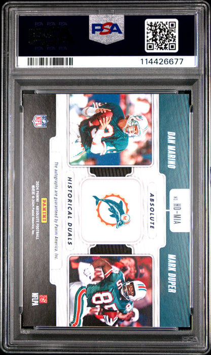 2024 Absolute Dan Marino Mark Duper Dual Auto /10 PSA 6.5