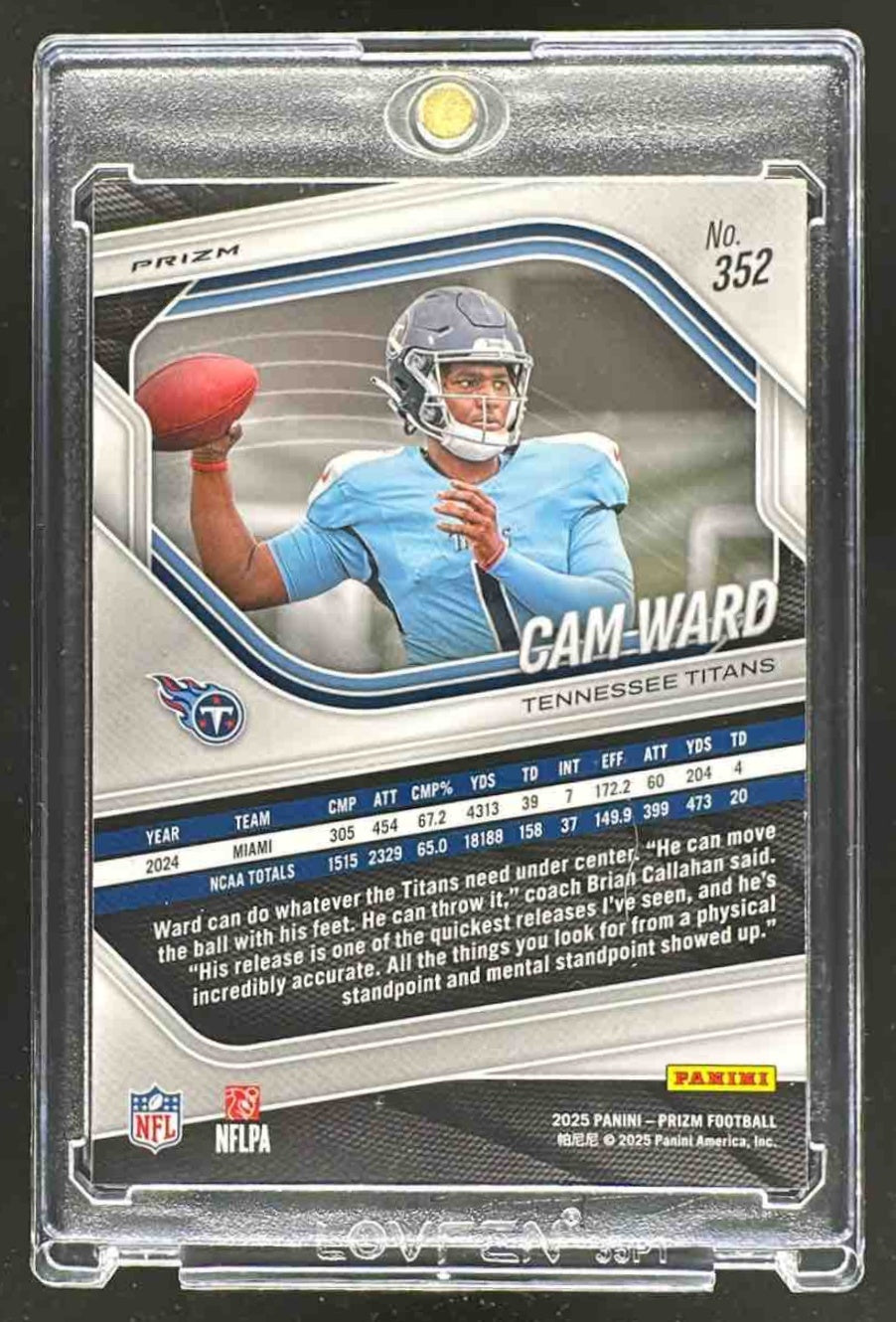 2025 Panini Prizm Cam Ward #352 Silver RC