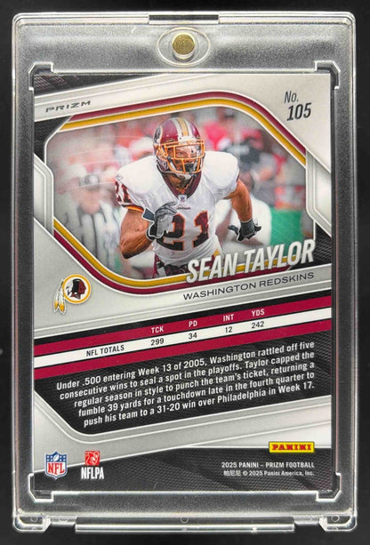2025 Panini Prizm Sean Taylor #105 Snakeskin SP