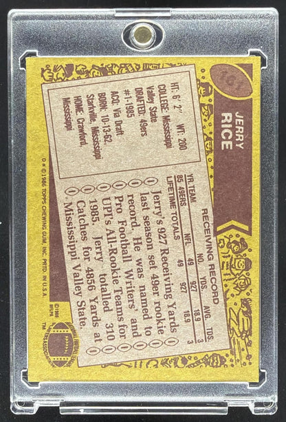 186 Topps Jerry Rice RC #161