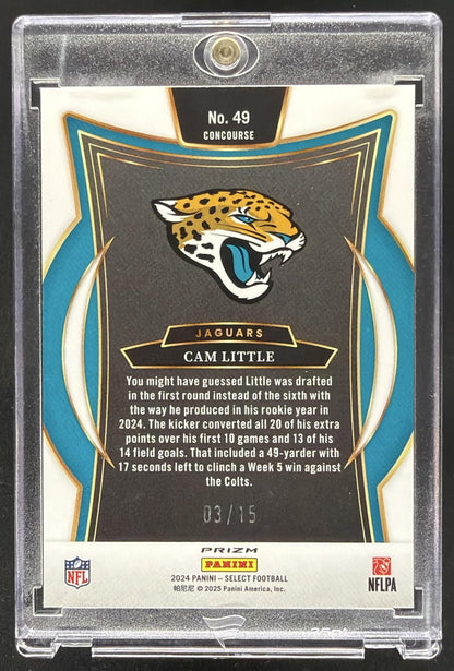 2025 Select Cam Little Pink Glitter Rookie /15