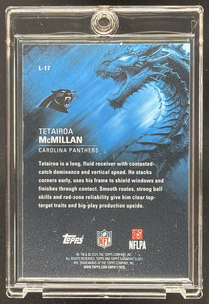 2025 Topps Signature Class Tetairoa McMillan #L-17 Leviathans RC SSP