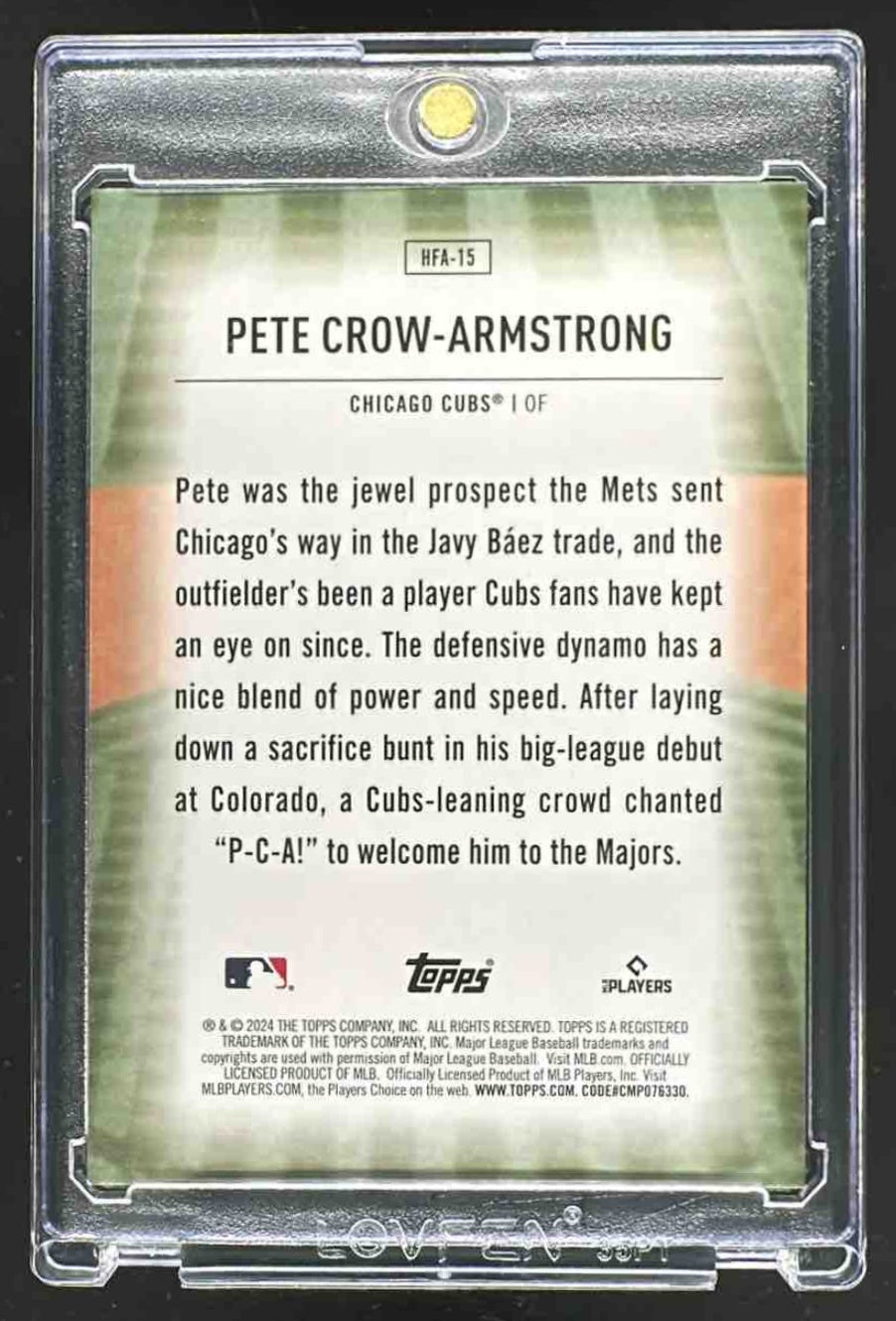 2024 Topps Pete Crow-Armstrong #HFA-15 Homefield Advantage RC