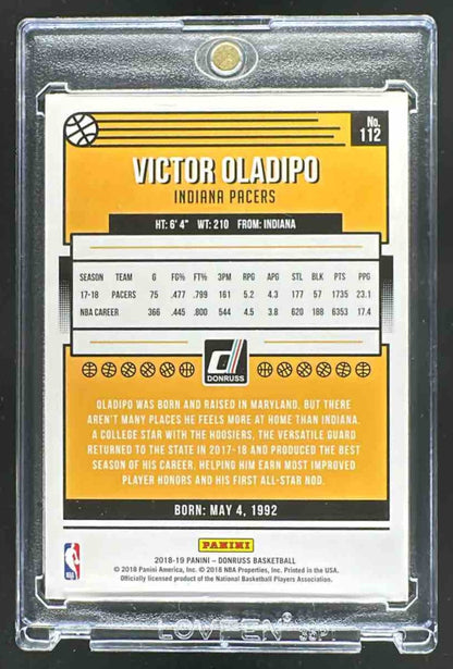 2018-19 Panini Donruss Victor Oladipo #112 Pacers 1/1 Press Proof