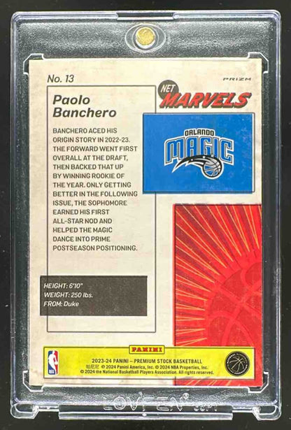 2023-24 Panini Hoops Premium Stock Paolo Banchero #13 Retro Net Marvels Magic