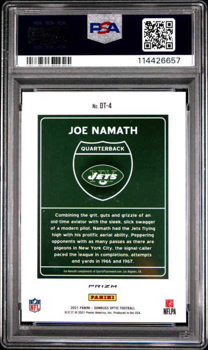2021 Optic Joe Namath Downtown PSA 10 Case Hit