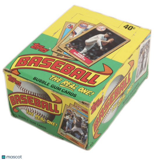 1987 Topps "The Real One" Bubble Gum Baseball Box