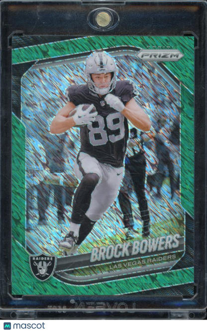 2025 Prizm Brock Bowers Green Shimmer 1/5