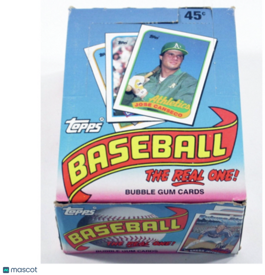 1989 Topps Baseball "The Real One" Box
