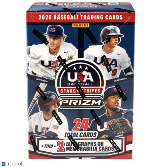 2026 Panini USA Stars and Stripes Prizm Baseball Blaster Box